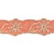 1 Yard Floral Sequins Jacquard Ribbon Decorative Trim ~2.13" Wide – Sold by the Yard (36 Inches)